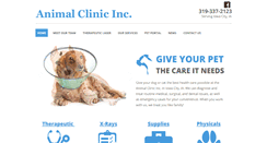 Desktop Screenshot of animalclinicic.com