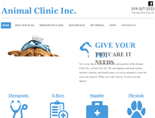 Tablet Screenshot of animalclinicic.com
